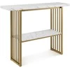 Promotions Sofos stalas, 120x29x92,5 cm, baltas ir juodas
