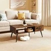 Promotions Sofos staliukas, 109x55x42 cm, Ruda Juoda