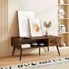 Promotions Sofos staliukas, 109x55x42 cm, Ruda Juoda