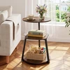 Promotions Šoniniai stalai, 2 vnt., 42,5x42,5x61 cm, rudi