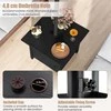 Promotions Lauko šoninis staliukas, 4.8 cm skersmens skėtis, juodas