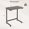 Promotions Šoninis staliukas, 60x39.5x66 cm, rudas, metalinis rėmas