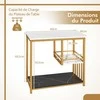 Promotions Šoninis staliukas, 60x40x60,5 cm, baltas