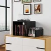 Promotions Šoninis staliukas su įkrovimo stotele, 66x45x67 cm, juodas, su laikymo vieta