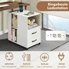 Promotions Šoninių staliukų komplektas, 60x40x65.5 cm, balta, su laikymo vieta
