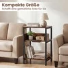 Promotions Šoninių staliukų komplektas, 40x30x61 cm, ruda, su laikymo lentynomis