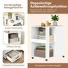 Promotions Šoninių staliukų komplektas, 60x40x65.5 cm, balta, su laikymo vieta