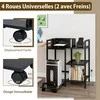 Promotions Spausdintuvo stovas, 63,5x40x72 cm, juodas, su laikymo lentynomis