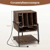 Promotions Stalčius patefonui 54x57x76,5 cm Rudas saugojimo medienos