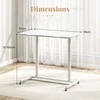 Promotions Mobilus stovimas stalas, 95x52x70-106 cm, baltas