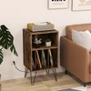 Promotions Stalinis patefonas su įkrovimo stotele 48x40x88 cm, kaimiško rudo atspalvio