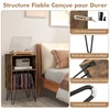 Promotions Stalinis patefonas su įkrovimo stotele 48x40x88 cm, kaimiško rudo atspalvio