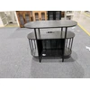 Promotions Stalinis patefonas su reguliuojamu LED apšvietimu ir įkrovimo stotele 90x40x76,5 cm juodas