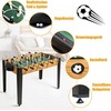 Promotions Stalo futbolo stalas, medinis, 121.9x61x78.7 cm, rudas