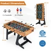 Promotions Stalo futbolo stalas Sulankstomas 122x61x81 cm Natūralus Erdvę taupantis