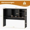 Promotions Stalo lentyna, 94x25x73 cm, juoda, mediena