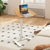 Promotions Stovintis rašomasis stalas, 65x49x74-109 cm, natūrali balta