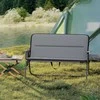 Promotions Stovyklavimo kėdė, dvivietė sulankstoma sofa, 111x57x71 cm, pilka