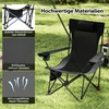 Promotions Stovyklavimo kėdžių rinkinys 152x83x75 cm Tamsiai mėlynas Reguliuojamas Sulankstomas