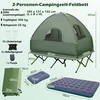 Promotions Stovyklavimo palapinės lova 5-in-1 Dvigulė 194x145x185 cm Žalia Nešiojama