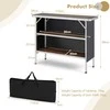 Promotions Stovyklavimo stalas, sulankstomas, 110x38x88 cm, kavos spalvos