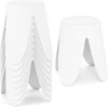 Promotions Sukraunamų taburečių rinkinys, 8 vnt., 45x45x46 cm, balta, plastikas