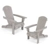 Promotions Sulankstomas Adirondack kėdžių komplektas, 89x71x94 cm, pilkai rudas
