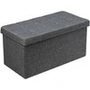 Promotions Sulankstoma daiktadėžė-pufas, 80x40,6x40,6 cm, pilka