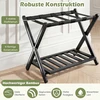 Promotions Sulankstoma lagamino stovėjimo vieta su dirželiais ir lentynomis daiktams 68x43x57 cm juoda/natūrali