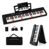 Promotions Sulankstoma pianino klaviatūra 94x22x6 cm juoda, elektroninis instrumentas