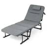 Promotions Sulankstoma stovyklavimo lova 185.4x61x38.1 cm Pilkas metalas