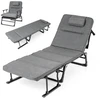 Promotions Sulankstoma stovyklavimo lova 185.4x61x38.1 cm Pilkas metalas