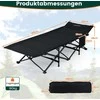 Promotions Sulankstoma stovyklavimo lova 189x69x48 cm juoda, Oksfordo audinys