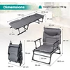 Promotions Sulankstoma stovyklavimo lova 180.3x67.3x36.8 cm Pilka
