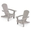Promotions Sulankstomas Adirondack kėdžių komplektas, 89x71x94 cm, pilkai rudas