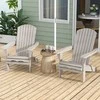 Promotions Sulankstomas Adirondack kėdžių komplektas, 89x71x94 cm, pilkai rudas
