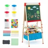 Promotions Sulankstomas dvipusis magnetinis molbertas 55.9x53.3x119.4-144.8 cm daugiakryptis medinis