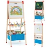 Promotions Sulankstomas dvipusis magnetinis molbertas 55.9x53.3x119.4-144.8 cm daugiakryptis medinis