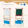 Promotions Sulankstomas dvipusis magnetinis molbertas 55.9x53.3x119.4-144.8 cm daugiakryptis medinis