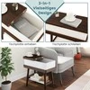 Promotions Sulankstomas kavos staliukas, 60x30x60 cm, rudas
