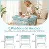 Promotions Sulankstomas kūdikių keitimo stalas, aukščio reguliavimas, 81.3x66x95.3 cm, žalias, su saugojimo vieta