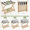 Promotions Sulankstomas lagamino stovas su dirželiais ir lentynomis daiktams 68x43x57 cm natūralios/juodos spalvos