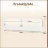 Promotions Sulankstomas lovos turėklų rinkinys su nuimamu Oksfordo audinio užvalkalu 198x36x60 cm baltas