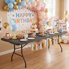 Promotions Sulankstomas sodo stalas 244x75x74,5 cm juodas