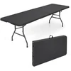 Promotions Sulankstomas sodo stalas 244x75x74,5 cm juodas