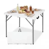Promotions Sulankstomas stalas 86x85.5x75 cm baltas metalinis sulankstomas