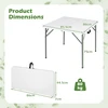 Promotions Sulankstomas stalas 86x85.5x75 cm baltas metalinis sulankstomas