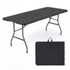 Promotions Sulankstomas stalas stovyklavimui 183x76x74 cm juodas