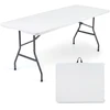 Promotions Sulankstomas stovyklavimo stalas 180x74x74 cm baltas