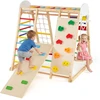 Promotions Sulankstomas vidaus džiunglių žaidimų aikštelė vaikams 8 viename 119,4x115,6x116,8 cm spalvota